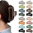 Large Rectangular Matte Shark Hair Claw Clip for Women | https://www.bestnamebadges.com