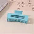 Large Rectangular Matte Shark Hair Claw Clip for Women | https://www.bestnamebadges.com