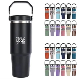 30oz Insulated Tumbler 304 Stainless Steel Mug with Handle