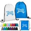 Non-Woven Drawstring Cinch Backpack | https://www.bestnamebadges.com