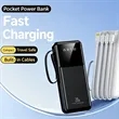 10000mAh Portable Power Bank 4 Cables with Flashlight | https://www.bestnamebadges.com