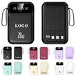 20000mAh Portable Power Bank 4 Cables with Flashlight | https://www.bestnamebadges.com