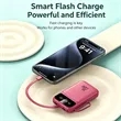 10000mAh Portable Power Bank 4 Cables with Flashlight | https://www.bestnamebadges.com