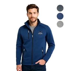 Men's Full-Zip Sweater Fleece Jacket with Chest Pocket