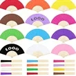 DIY Colorful Foldable Paper Fan | https://www.bestnamebadges.com