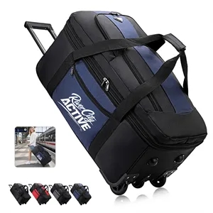 Large Travel Expandable Duffel Bag W/ Rolling Wheels