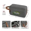 Heathered Dual Compartment Travel Toiletry & Tech Organizer | https://www.bestnamebadges.com