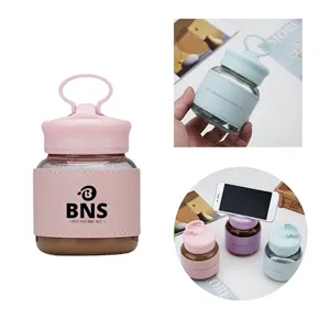 Cute Fat Glass Water Cup for Girls