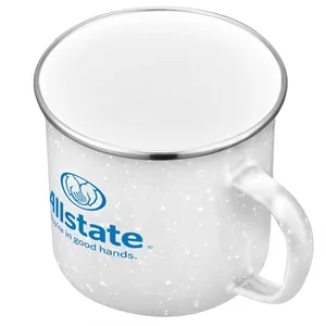 16oz. Speckled Enamel Mug with Stainless Steel Rim