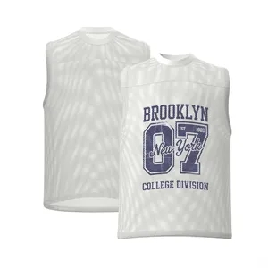 Athletic Sleeveless Mesh Training Tank Top