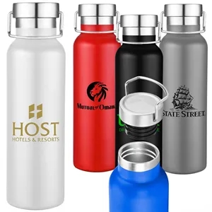 20oz Double-Wall Stainless Steel Water Bottle with Loop Hand