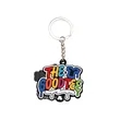 Custom Shape 3D Rubber PVC Keychain | https://www.bestnamebadges.com