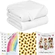 50" x 60" Custom Printed Fleece Throw Blanket | https://www.bestnamebadges.com