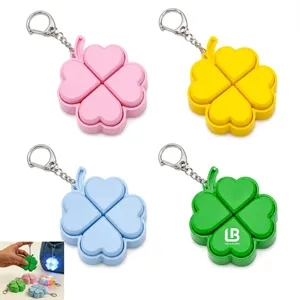 FourLeaf Clover Fidget Keychain with LED Light 