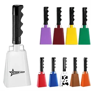 9 Inch Cow Bell with Handle Cheering Cowbells Sporting Event