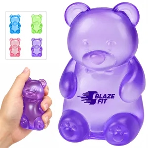 Clear Squishy Bear Toy Squeeze TPR Stress Ball