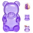Clear Squishy Bear Toy Squeeze TPR Stress Ball | https://www.bestnamebadges.com