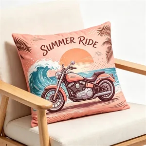 17" Full Color Soft Plush Throw Pillowcase & Pillow