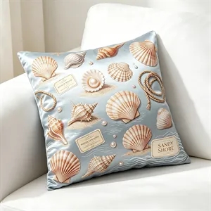 Full Color Soft Satin Throw Pillowcase & Pillow 17"x17"