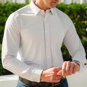 tasc Men's Wayfarer Classic Fit Knit Button Down