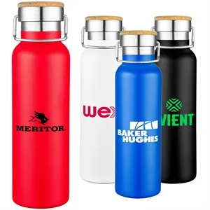 20oz Double-Wall Stainless Steel Water Bottle with Loop Hand