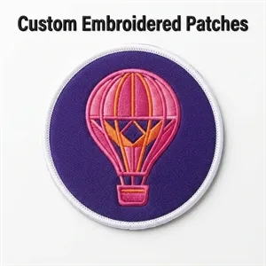 75% Custom Embroidered Patches - Iron On Backing