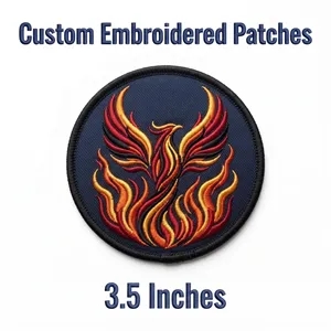 3.5 inches 100% Embroidered Patches - Iron on