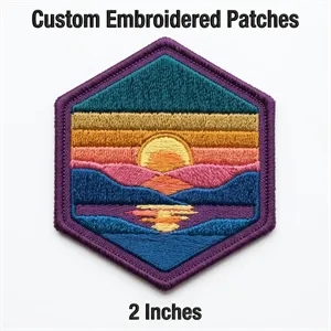 2 inches 100% Embroidered Patches - Iron on