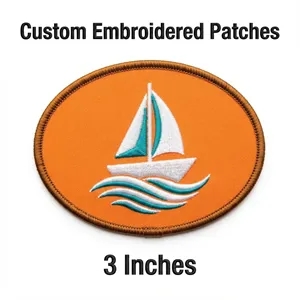3 inches 100% Embroidered Patch - Sew on