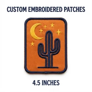 4.5 inches - 100% Custom Embroidered Patches - Hook & Loop