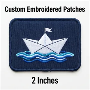 2 inches - 100% Custom Embroidered Patches - Hook & Loop