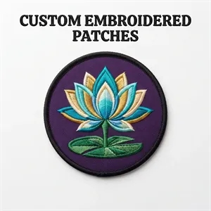 75% Embroidered Sewn on Patch