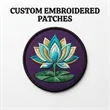 75% Embroidered Sewn on Patch | https://www.bestnamebadges.com