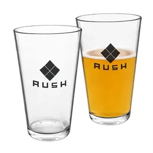 16oz Reusable Clear Pint Glasses Cup