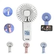 USB Rechargeable Handheld Mini Fan with Phone Holder | https://www.bestnamebadges.com