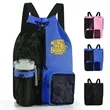 Water-Resistant Nylon Drawstring Backpack for Swim & Beach | https://www.bestnamebadges.com