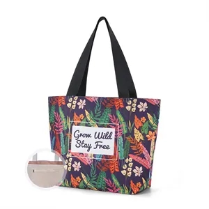 Full Color Everyday Bag With Zipper Closure
