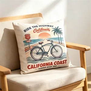 17"x17" Sublimation Couch Throw Pillowcase W/ Pillow