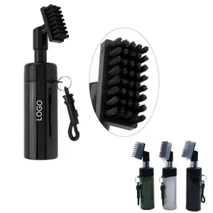 Golf Club Brush Cleaner with Retainer Clip and Squeeze Water
