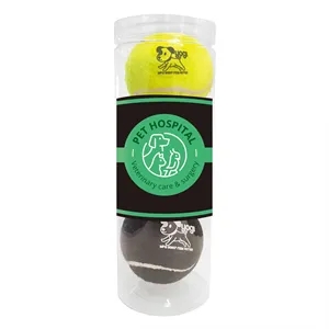 Pet Chew Toy Tennis Ball - 3 Pack
