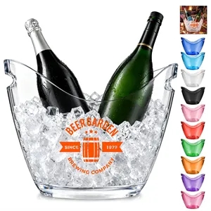 8L Portable Plastic Drink Ice Bucket For Party