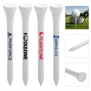 2 3/4" Wooden Golf Tees W/1 Color Logo