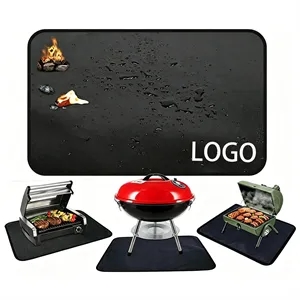 24 x 31 inch Under Grill Mat Fireproof BBQ Protective Mat
