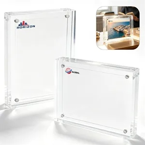 6"x8" Clear Acrylic Magnetic Photo Picture Frames