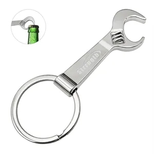 Wrench Shape Metal Bottle Opener Keychain