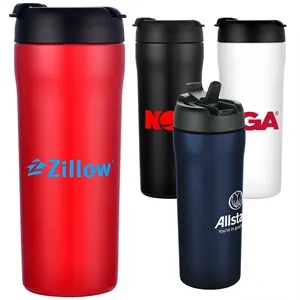 25 oz. Stainless Travel Tumbler with Dual-Use Flip Lid