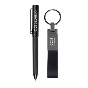 Blamont Twist Ballpoint Pen & Key Ring Gift Set