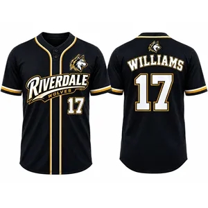 Premium Men's Sublimated 2 Button Baseball Jersey