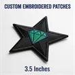 3.5 inches 100% Embroidered Patch - Sew on | https://www.bestnamebadges.com