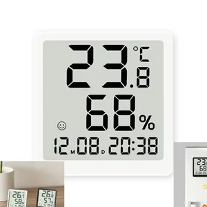 Simple Household Thermometer Hygrometer & Clock